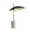 Modern desk lamp Vilai Noir, gold, marble