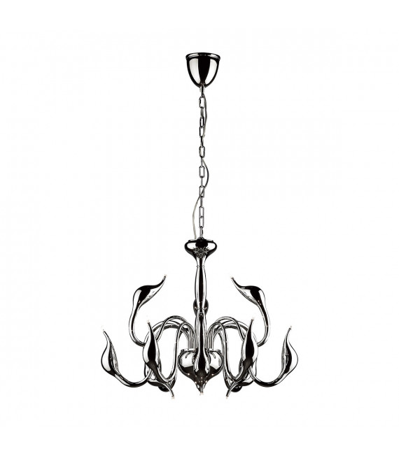 Moderner Kronleuchter Swan Chrome
