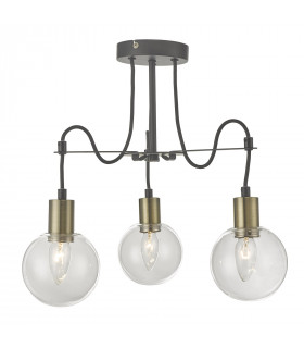 Plafonnier moderne Gianni Bronze antique, noir