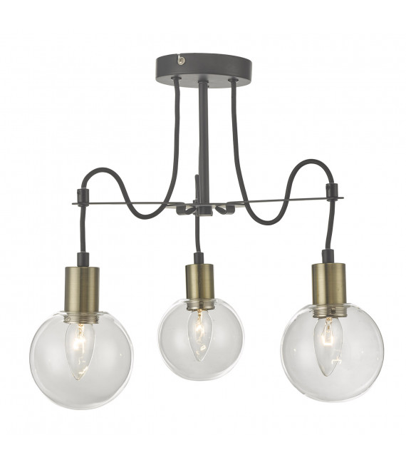 Modern ceiling lamp Gianni Antique bronze, black