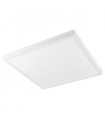 Plafonnier moderne Glissy Square blanc en alu