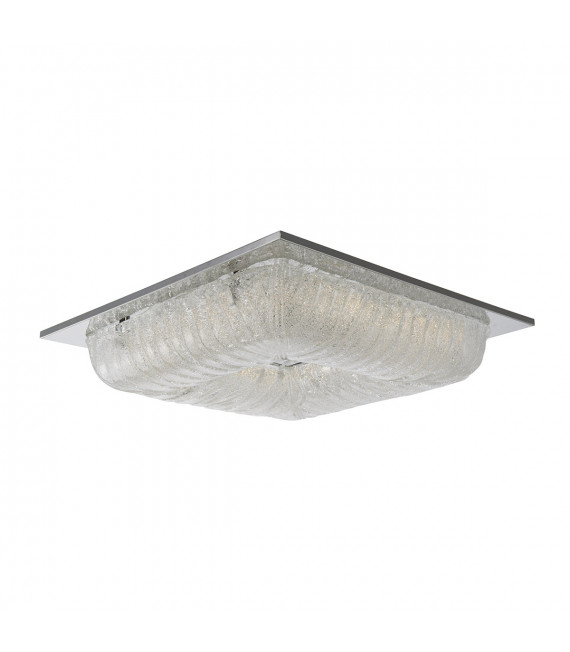 Moderne Deckenleuchte Mercer Chrom, Silber