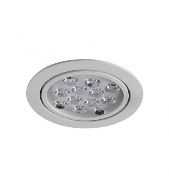 Technical and modern recessed ceiling light Pitch sanded white