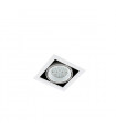 Technical and modern recessed ceiling light Vernelle white