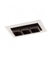 Harper aluminum recessed ceiling light White black
