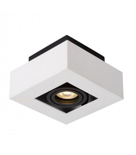 Moderne Spotdecke Casemiro Weiß schwarz