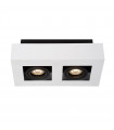 Casemiro modern spot ceiling light White black 2 bulbs