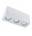 Harris white 3-bulb modern spot ceiling light