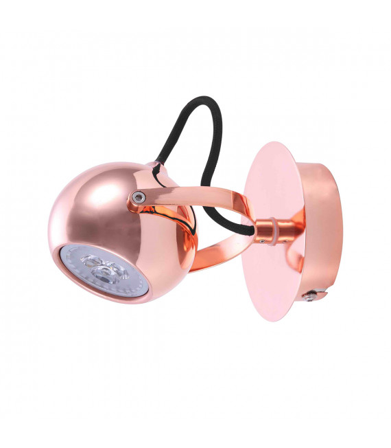 Spot moderno Nicola RC Rame rosso