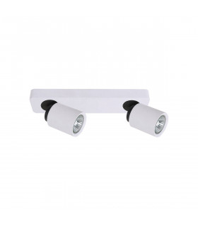 Modern spot Lucien white 2 bulbs