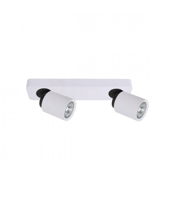 Spot moderne Lucien blanc 2 ampoules
