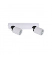 Modern spot Lucien white 2 bulbs