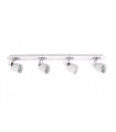 Spot moderne Oxford Chrome, blanc 4 ampoules