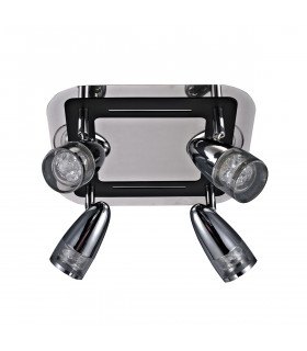 Modern spotlight Albane Chrome in glass
