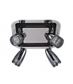 Spot moderne Albane Chrome en verre