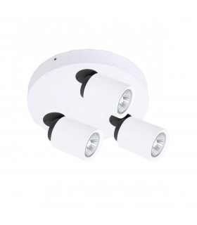 Spot moderne Lucien blanc 3 ampoules
