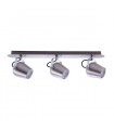 Spot moderne Josie Nickel satiné 3 ampoules