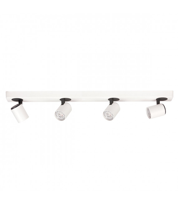 Modern spotlight Elvira White sand, sandblasted black in aluminum