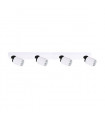 Modern spot Lucien white 4 bulbs