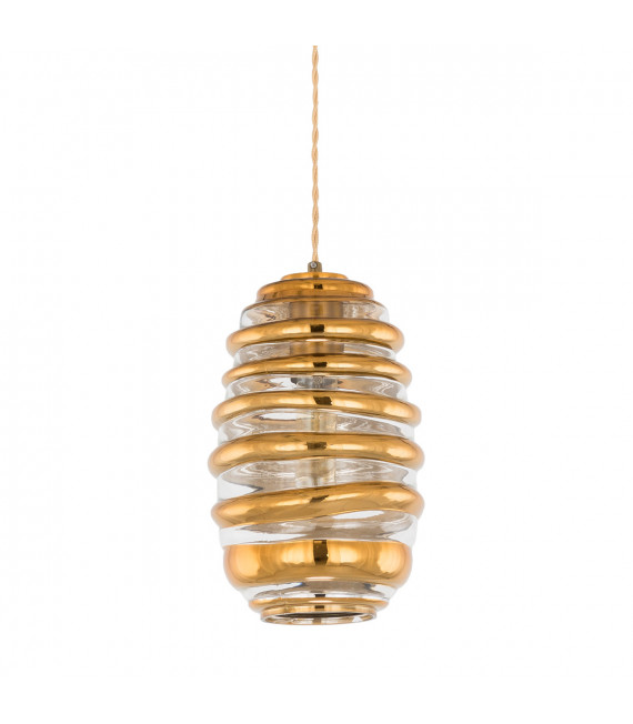 Klassische Pendelleuchte Ananta Copper, Honig