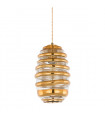 Suspension classique Ananta Cuivre, miel 1 ampoule