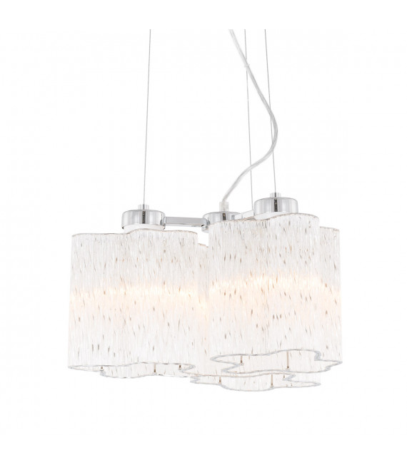 Classic Antonio Chrome pendant lamp 3 glass bulbs