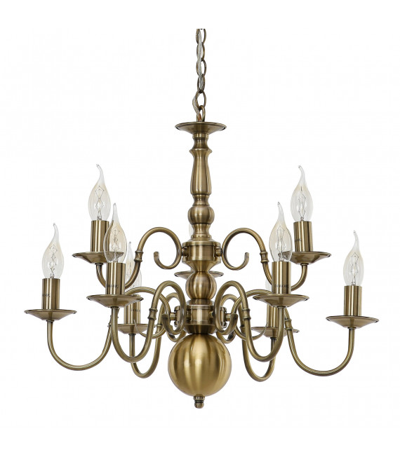 Klassische Pendelleuchte Marion Antike Bronze
