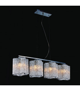 Lampada a sospensione classica Antonio Chrome