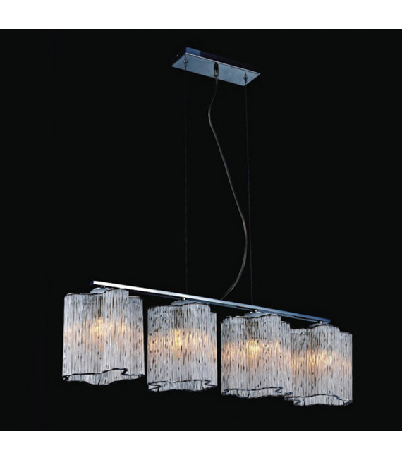 Lampada a sospensione classica Antonio Chrome