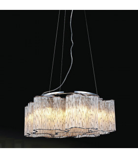 Lampada a sospensione classica Antonio Chrome