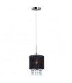 Suspension en cristal Astra BK Chrome, noir