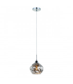 Ritmo Chrome crystal pendant lamp