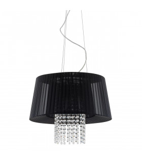 Luisa Crystal Pendelleuchte Schwarz