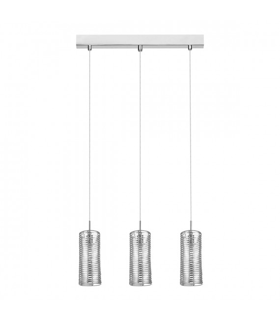 Lámpara colgante de cristal Alpio SL Cromado