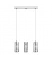 Alpio SL Chrome crystal pendant light 3 bulbs