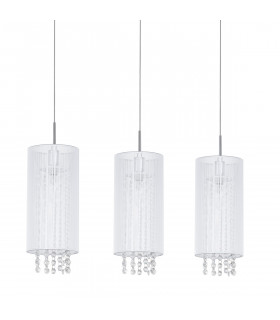 Lana WH lampada a sospensione in cristallo bianco