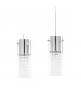 Lampada a sospensione in cristallo Marqu Chrome
