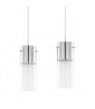 Suspension en cristal Marqu Chrome 2 ampoules
