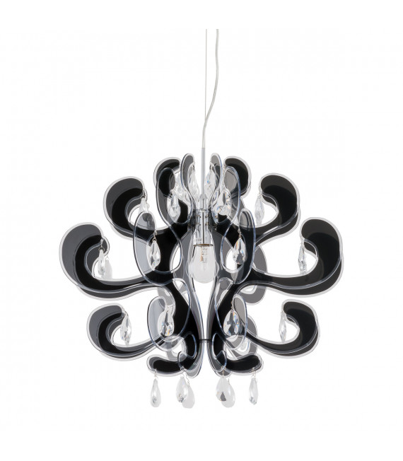 Lampadario Emporio Crystal Nero
