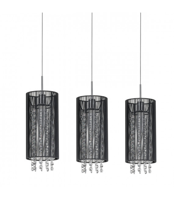 Crystal suspension Lana BK Black in metal