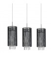 Suspension en cristal Lana BK Noir en métal