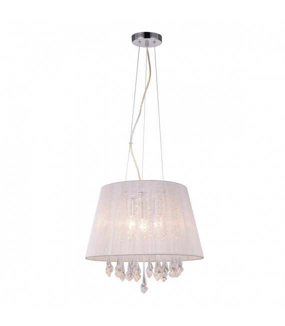 Crystal pendant light Isla white