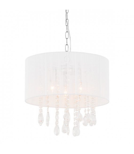 Lampada a sospensione in cristallo White Essence