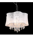 White Cali crystal pendant lamp