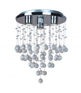Lámpara colgante de cristal Blast Chrome