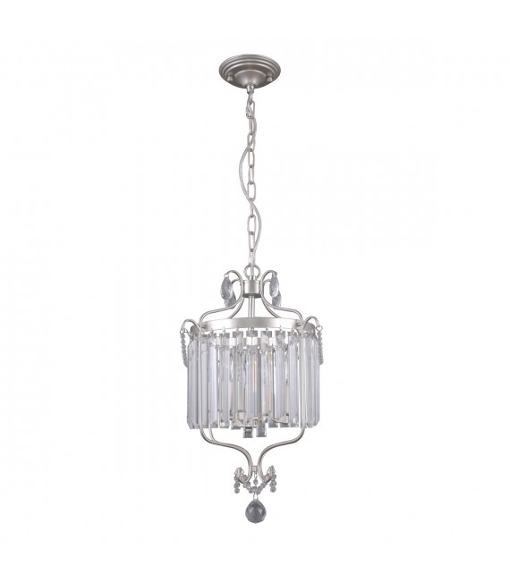 Suspension en cristal Rinaldo Champagne argent