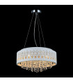 Suspension en cristal Doris Chrome