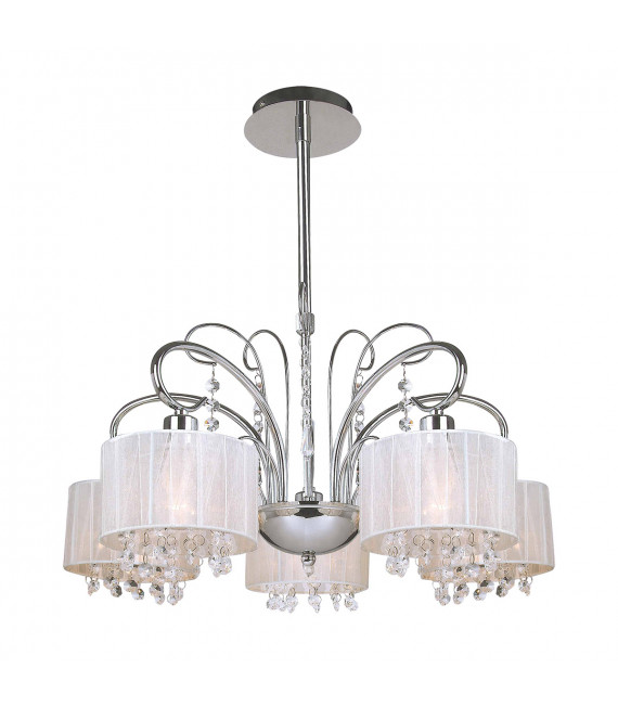 Span Chrom Kristall Pendelleuchte