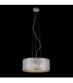 Suspension en cristal Quartz II Chrome et métal