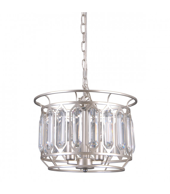 Crystal suspension Priscilla Champagne silver